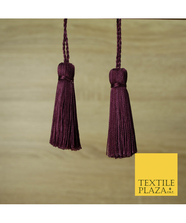 PLUM Luxury Silk Soft Thread Tassels Latkans Cushion Sewing Craft Curtains T141