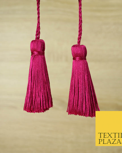 CERISE PINK Luxury Silk Soft Thread Tassels Latkans Cushion Sewing Craft Curtains T147