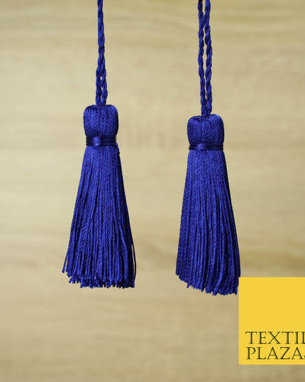 ROYAL BLUE Luxury Silk Soft Thread Tassels Latkans Cushion Sewing Craft Curtains T154