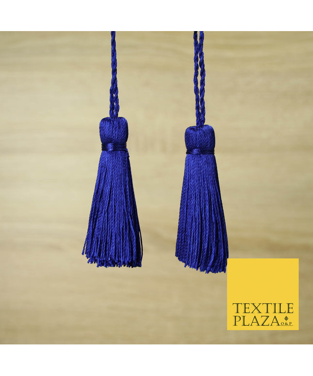 ROYAL BLUE Luxury Silk Soft Thread Tassels Latkans Cushion Sewing Craft Curtains T154