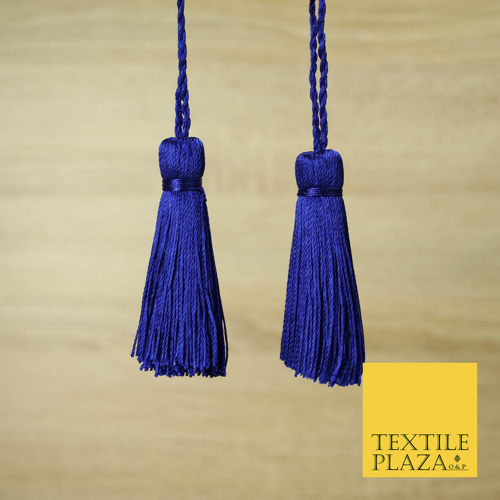 ROYAL BLUE Luxury Silk Soft Thread Tassels Latkans Cushion Sewing Craft Curtains T154