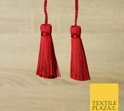 STRAWBERRY RED Luxury Silk Soft Thread Tassels Latkans Cushion Sewing Craft Curtains T155