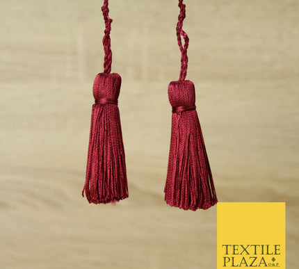 PALE RED Luxury Silk Soft Thread Tassels Latkans Cushion Sewing Craft Curtains T156