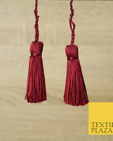 PALE RED Luxury Silk Soft Thread Tassels Latkans Cushion Sewing Craft Curtains T156
