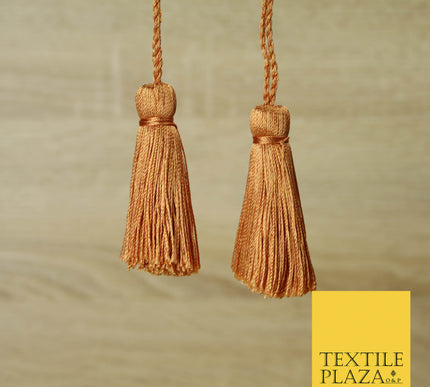 TAN GOLD Luxury Silk Soft Thread Tassels Latkans Cushion Sewing Craft Curtains T157