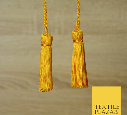 SUNFLOWER YELLOW Luxury Silk Soft Thread Tassels Latkans Cushion Sewing Craft Curtains T161