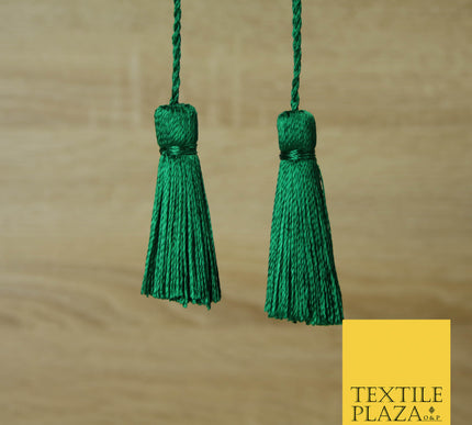 GREEN Luxury Silk Soft Thread Tassels Latkans Cushion Sewing Craft Curtains T166