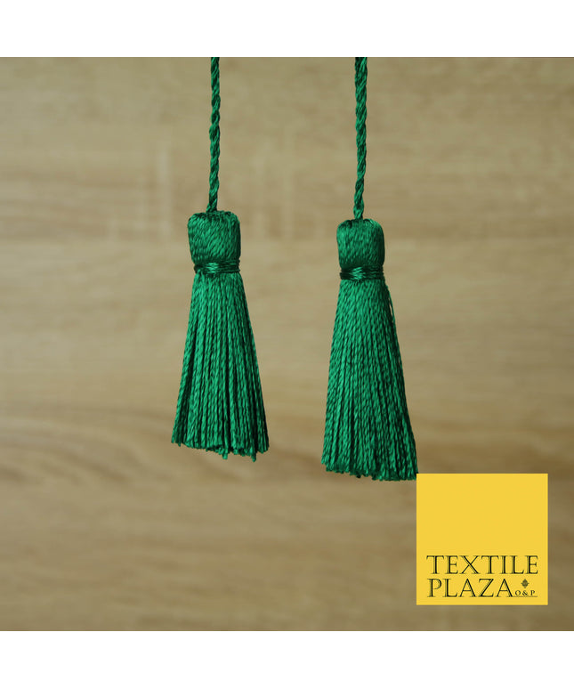 GREEN Luxury Silk Soft Thread Tassels Latkans Cushion Sewing Craft Curtains T166