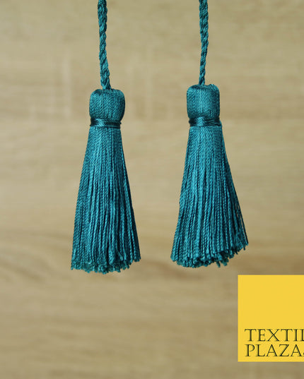 LIGHT JADE / TEAL Luxury Silk Soft Thread Tassels Latkans Cushion Sewing Craft Curtains T167