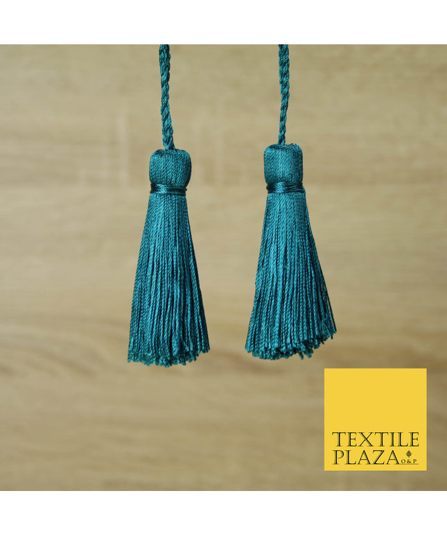 LIGHT JADE / TEAL Luxury Silk Soft Thread Tassels Latkans Cushion Sewing Craft Curtains T167