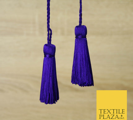PURPLE BLUE Luxury Silk Soft Thread Tassels Latkans Cushion Sewing Craft Curtains T170