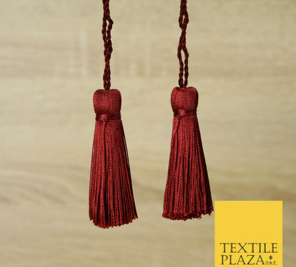 SCARLET MAROON Luxury Silk Soft Thread Tassels Latkans Cushion Sewing Craft Curtains T171