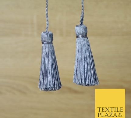 LILAC SILVER Luxury Silk Soft Thread Tassels Latkans Cushion Sewing Craft Curtains T201