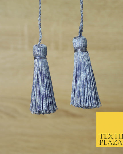 LILAC SILVER Luxury Silk Soft Thread Tassels Latkans Cushion Sewing Craft Curtains T201
