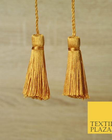 WARM GOLD Luxury Silk Soft Thread Tassels Latkans Cushion Sewing Craft Curtains T205