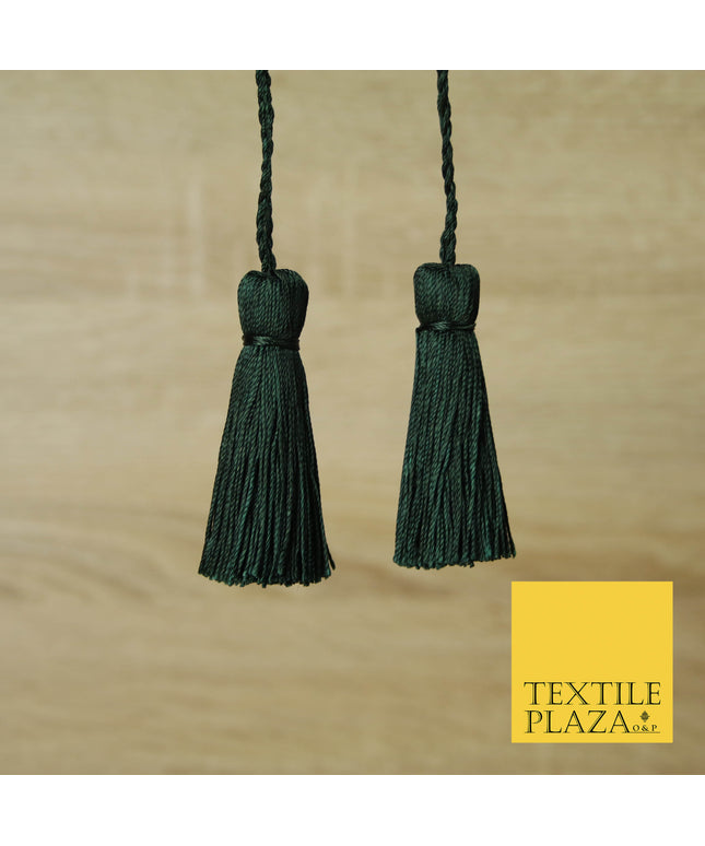 PINE GREEN Luxury Silk Soft Thread Tassels Latkans Cushion Sewing Craft Curtains T304