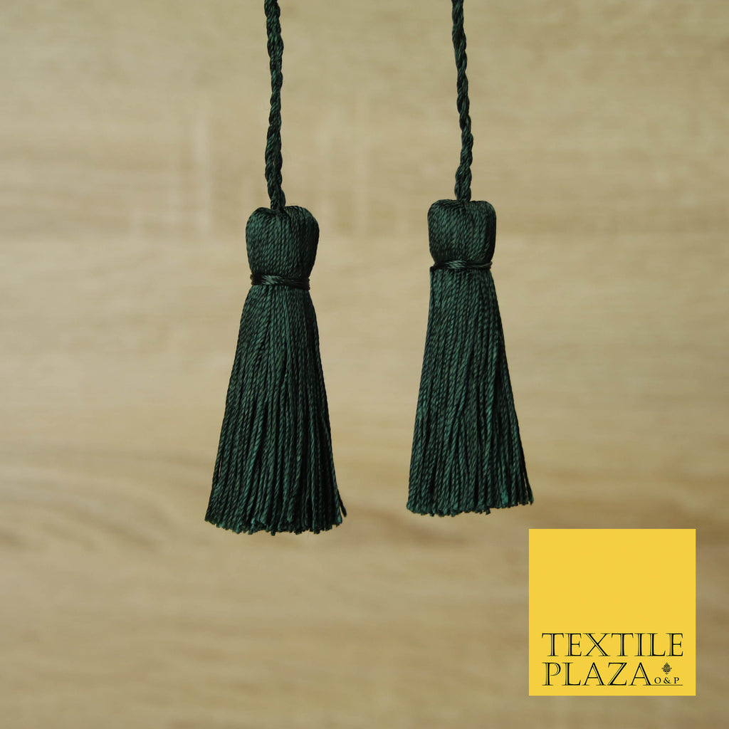 PINE GREEN Luxury Silk Soft Thread Tassels Latkans Cushion Sewing Craft Curtains T304