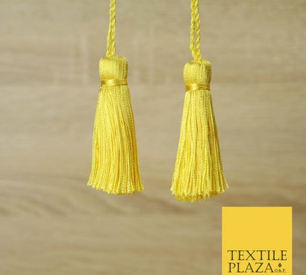 YELLOW LEMON Luxury Silk Soft Thread Tassels Latkans Cushion Sewing Craft Curtains T306