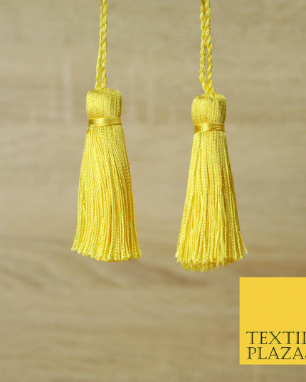 YELLOW LEMON Luxury Silk Soft Thread Tassels Latkans Cushion Sewing Craft Curtains T306