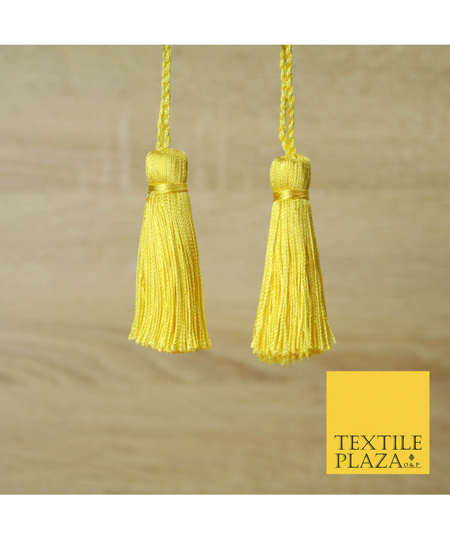 YELLOW LEMON Luxury Silk Soft Thread Tassels Latkans Cushion Sewing Craft Curtains T306