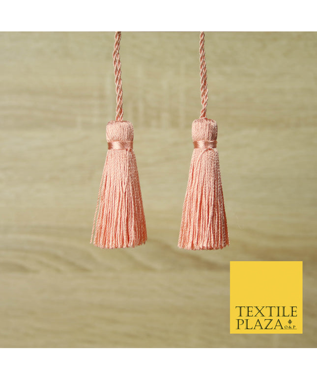 LIGHT PEACH Luxury Silk Soft Thread Tassels Latkans Cushion Sewing Craft Curtains T405