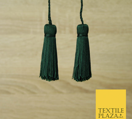 EMERALD GREEN Luxury Silk Soft Thread Tassels Latkans Cushion Sewing Craft Curtains T407
