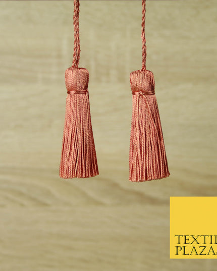 DUSTY PEACH Luxury Silk Soft Thread Tassels Latkans Cushion Sewing Craft Curtains T408