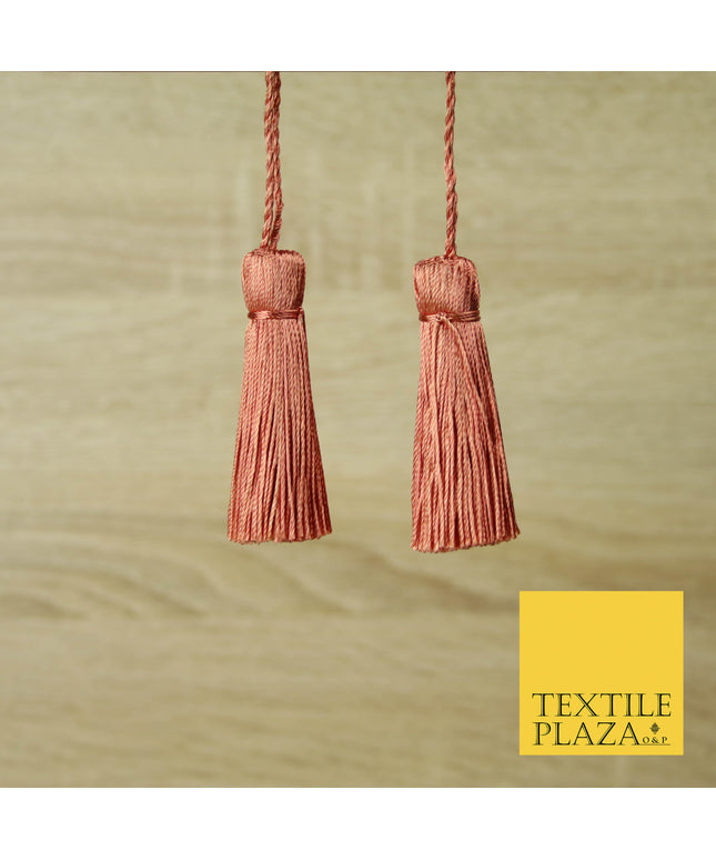 DUSTY PEACH Luxury Silk Soft Thread Tassels Latkans Cushion Sewing Craft Curtains T408