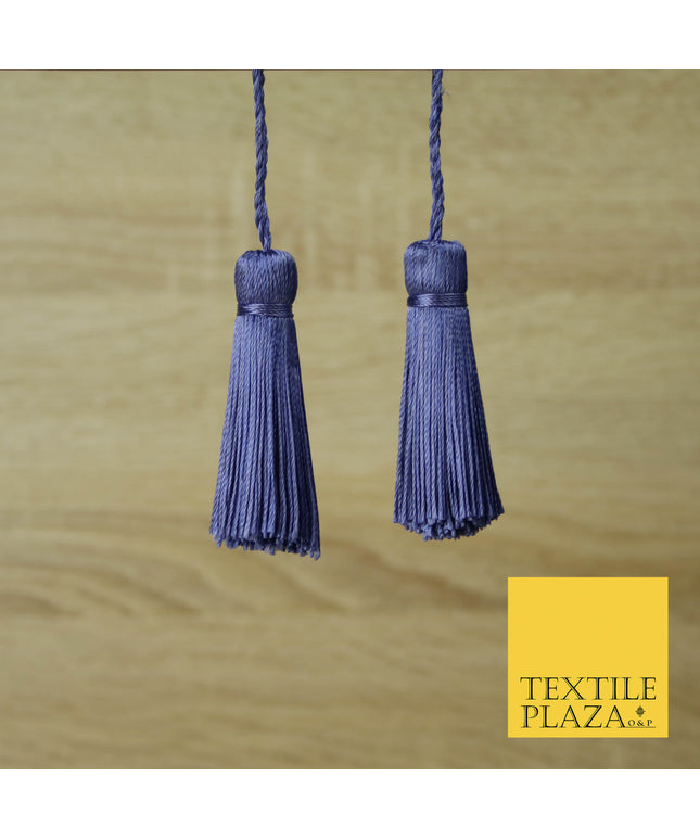 MAUVE PURPLE Luxury Silk Soft Thread Tassels Latkans Cushion Sewing Craft Curtains T412