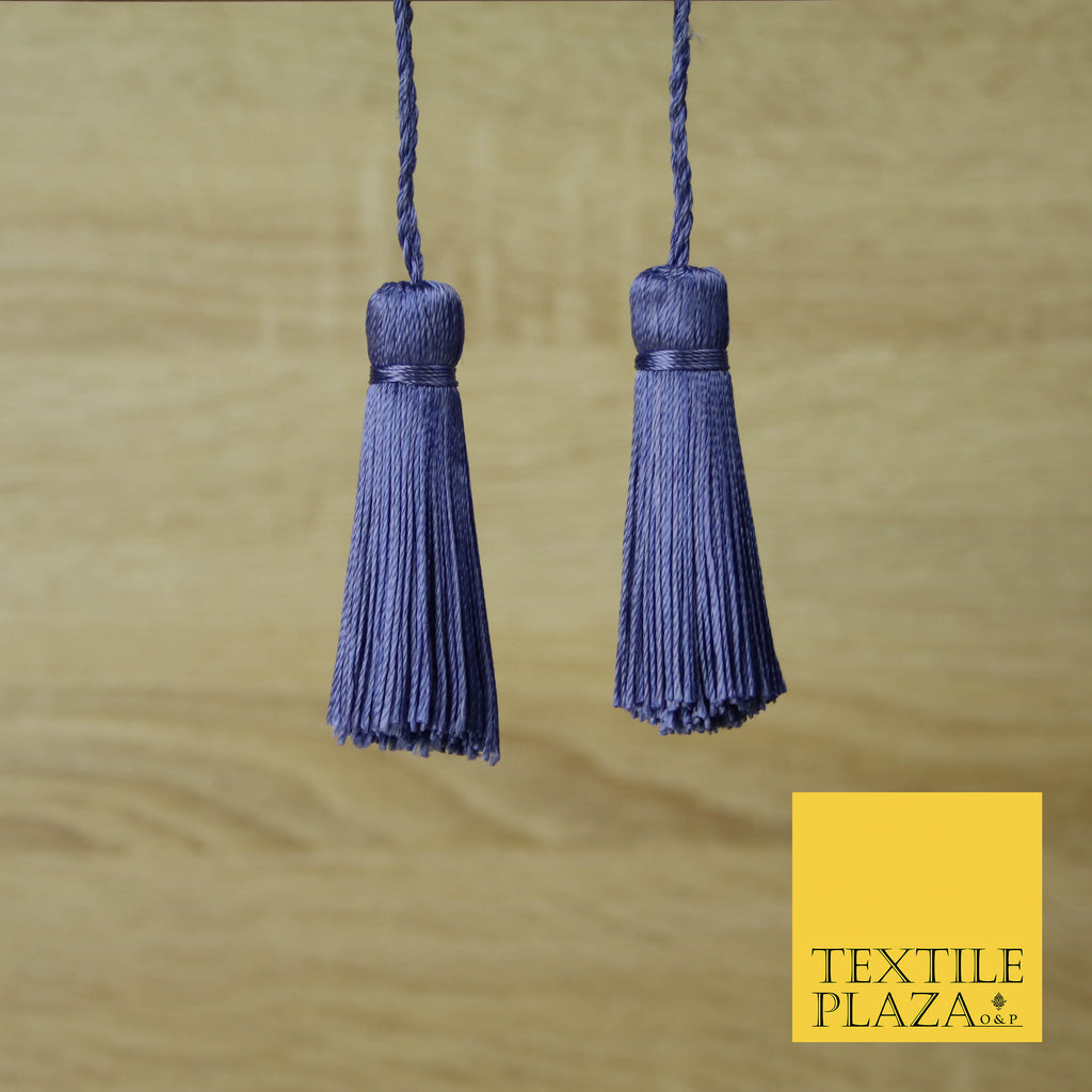 MAUVE PURPLE Luxury Silk Soft Thread Tassels Latkans Cushion Sewing Craft Curtains T412