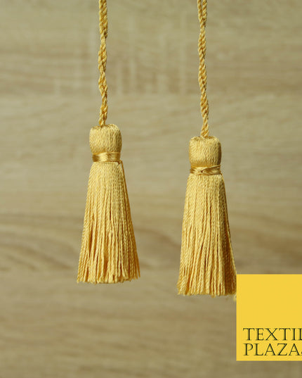 ANTIQUE GOLD Luxury Silk Soft Thread Tassels Latkans Cushion Sewing Craft Curtains T413