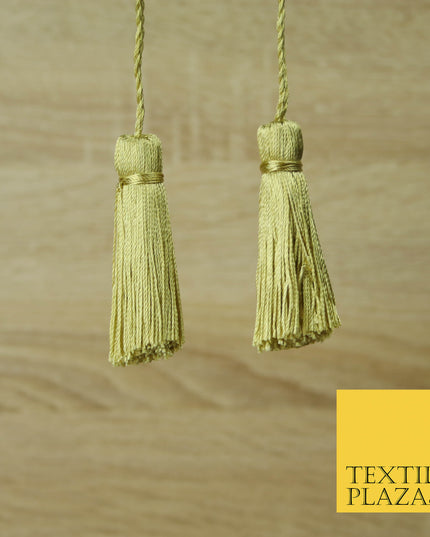 BEIGE GOLD Luxury Silk Soft Thread Tassels Latkans Cushion Sewing Craft Curtains T415