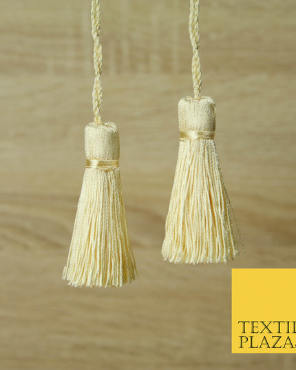 WARM CREAM Luxury Silk Soft Thread Tassels Latkans Cushion Sewing Craft Curtains T438