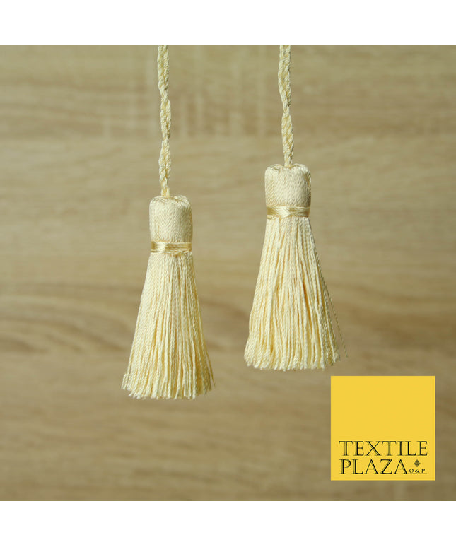 WARM CREAM Luxury Silk Soft Thread Tassels Latkans Cushion Sewing Craft Curtains T438