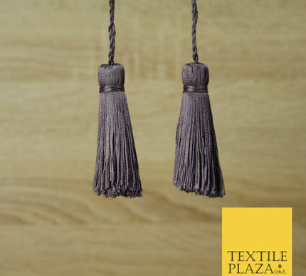 DUSKY PURPLE Luxury Silk Soft Thread Tassels Latkans Cushion Sewing Craft Curtains T440