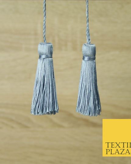 LIGHT GREY Luxury Silk Soft Thread Tassels Latkans Cushion Sewing Craft Curtains T442