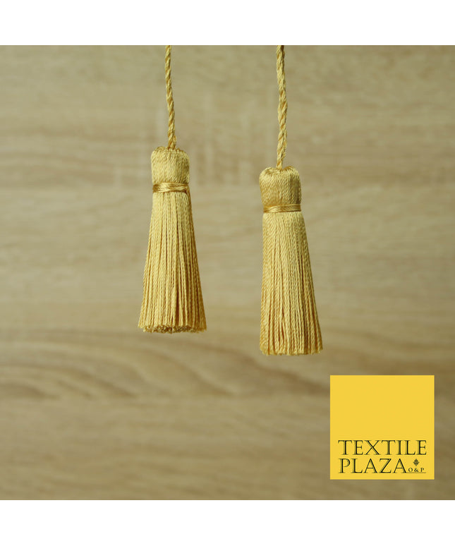 GOLD Luxury Silk Soft Thread Tassels Latkans Cushion Sewing Craft Curtains T448