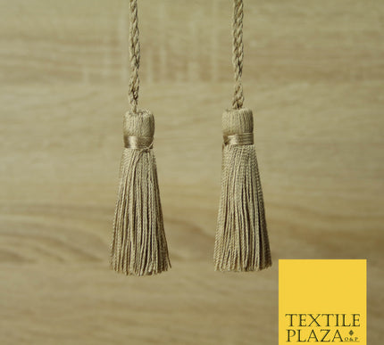 WHEAT BROWN Luxury Silk Soft Thread Tassels Latkans Cushion Sewing Craft Curtains T449