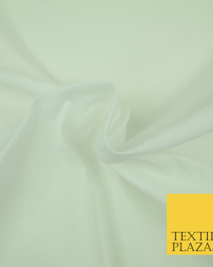 OFF WHITE Premium Plain Polycotton Dyed Fabric Dress Craft Material 44" 3083