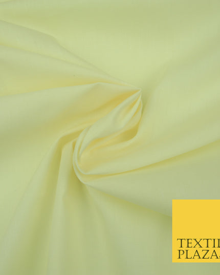 BUTTERSCOTCH CREAM Premium Plain Polycotton Dyed Fabric Dress Craft Material 44" 3085