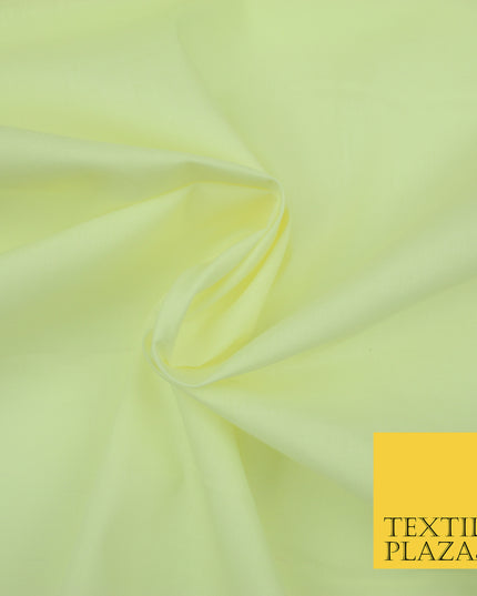 CREAM Premium Plain Polycotton Dyed Fabric Dress Craft Material 44" 3086