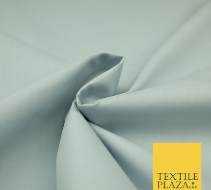 SILVER GREY Premium Plain Polycotton Dyed Fabric Dress Craft Material 44" 3094