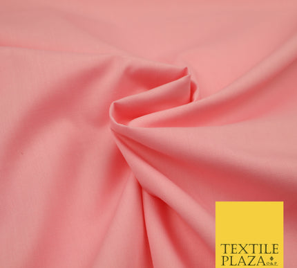 CANDY PINK Premium Plain Polycotton Dyed Fabric Dress Craft Material 44" 3098