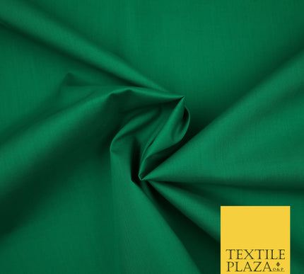 JADE GREEN Premium Plain Polycotton Dyed Fabric Dress Craft Material 44" 3121