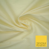 VANILLA CREAM Premium Plain Dyed Faux Matte Silk TAFFETA Dress Fabric Material 3126