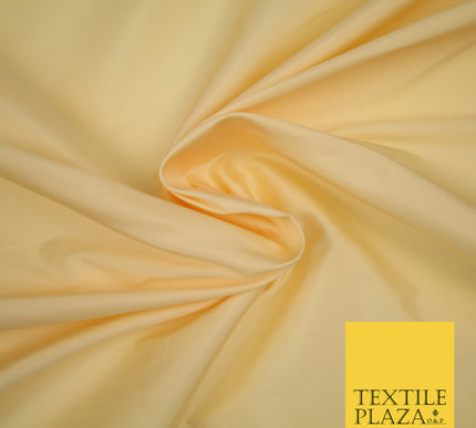 WARM CREAMY GOLD Premium Plain Dyed Faux Matte Silk TAFFETA Dress Fabric Material 3127