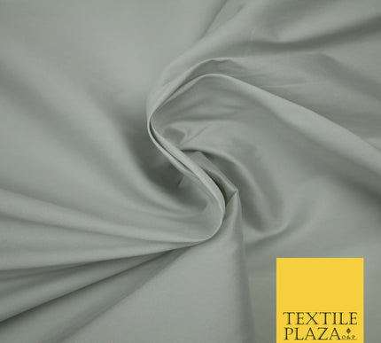 PALE SILVER GREY Premium Plain Dyed Faux Matte Silk TAFFETA Dress Fabric Material 3129