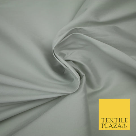 PALE SILVER GREY Premium Plain Dyed Faux Matte Silk TAFFETA Dress Fabric Material 3129