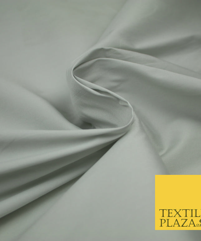 PALE SILVER GREY Premium Plain Dyed Faux Matte Silk TAFFETA Dress Fabric Material 3129