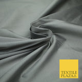 SILVER GREY TWO TONE Premium Plain Dyed Faux Matte Silk TAFFETA Dress Fabric Material 3130